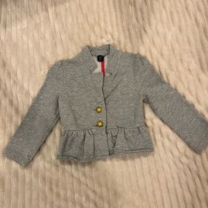 GAP Kids Gray Blazer with Gold Buttons